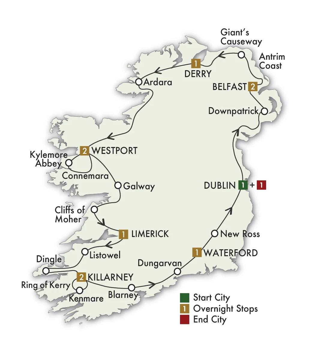 Irish Classic Map